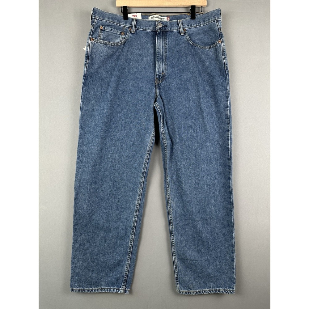 Levis 550 Jeans Men 38x30 Blue Relaxed Fit Tapered Leg Denim Classic Medium Wash